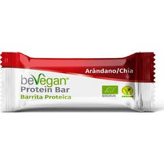 BeVegan Barre Protéinée Cranberry Chia 24x35g