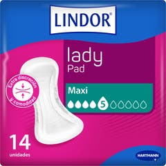 Lindor Lady Pad Compresses Maxi 14uds