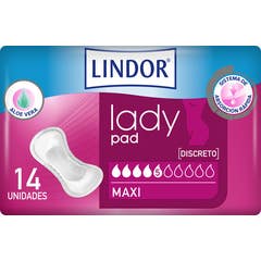 Lindor Lady Pad Compresses Maxi 14uds