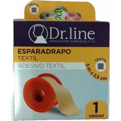 Ligne Esparadrapo Dr. Ligne Cuir Textile 5M X 2,5Cm