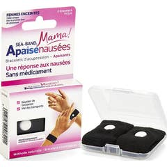Sea Band Mama Bracelet Apaisenausées Noir 2uts