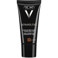 Vichy Dermablend Fond De Teint Fluide Correcteur 16h 75 Espresso 30ml