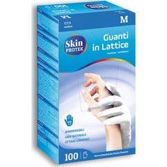 Skin Protek Gants Latex Taille M 100uts