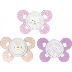 Chicco Silicone Apaisant Silicone Physio Confort Ni?a 6-16 M 2 U