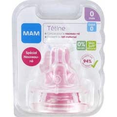 Mam Tétine Débit 0 Extra Lent Silicone 2 Unités