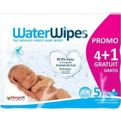 WaterWipes Lingettes Bébés 5x60 Unités
