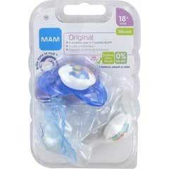 Mam Succette Original 18+ mois Silicone Garçon 3uts
