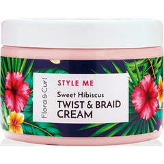 Crème pour cheveux Flora & Curl Sweet Hibiscus Twist & Braid 300ml