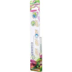 Yaweco Tête Brosse Dents Naturel Recharge Medium 4uts