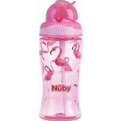 Nuby Flip-It Vaso Aprendizaje Rosa 360ml 1ud