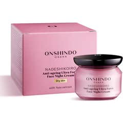 Onshindo Osaka Nadeshikoiro Soin Anti-âge Nuit Peaux Sèches 50 ml