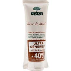 Nuxe Rêve De Miel Crème Mains Et Ongles 2x75ml