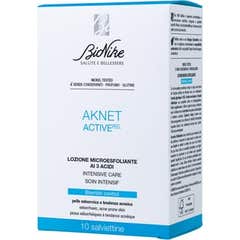 Bionike Aknet Active Peel Lotion Lingettes 10uts