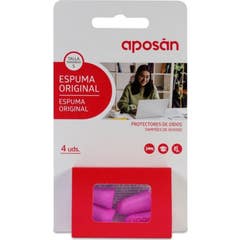 Aposan Bouchons d’oreilles en mousse Adultes Original 4 unités