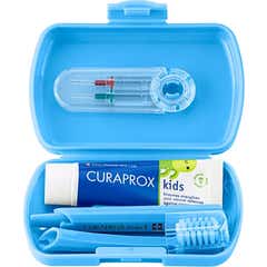 Curaprox Kids Travel Kit Azul 6-12 Anos