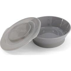 TwistShake Bowl avec Couvercle +6m Gris Pastel 1 Unité