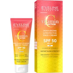 Eveline Cosmetics Vitamin C 3x Action Crème Visage Spf50 30 ml