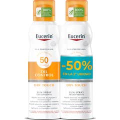 Eucerin Pack Oil Control Dry Touch Spray Transparente 2x200ml