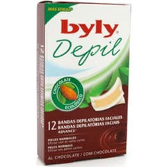 Byly Depil Chocolate Facial Strips 12 pièces