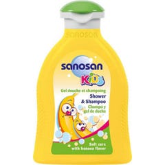 Shampooing et gel Sanosan pour enfants à la banane 200ml