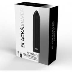 Blacksilver Vibrating Bullet Kernex 2 Black 1pc