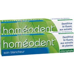 Boiron Homéodent Soin Blancheur Pâte Dentifrice Chlorophylle 2x75 ml