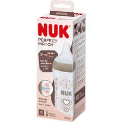 Nuk Perfect Match Biberon Silicone Pp 3+M Coeur 260ml 1 Unité