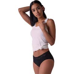 FreeU Culotte Menstruelle Lavable Coton Bambou Lola Noir M 1ut