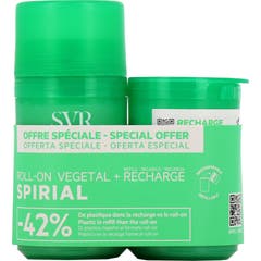 SVR Spirial Pack Roll-On Vegetal + Recarga 2x50 ml