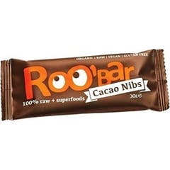 Roo'Bar Barritas Cacao Almendra Bio 30g