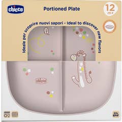 Chicco Assiette à Compartiments 12M+ Rose 1ut
