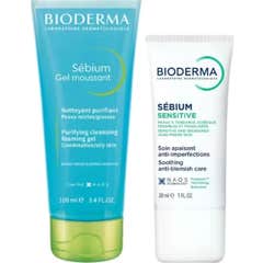 Bioderma Pack Sébium Sensitive Creme 30ml + Sébium Gel 200ml
