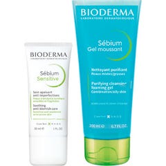 Bioderma Pack Sébium Sensitive Creme 30ml + Sébium Gel 200ml