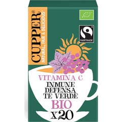 Cupper Thé Vert Immunitaire Bio 20 Sachets