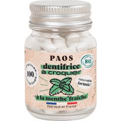 Paos Dentifrice à Croquer Bio Menthe Fraîche 100comp