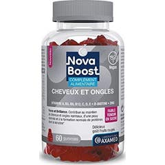 Novaboost Cheveux Ongles Gummies 60uts