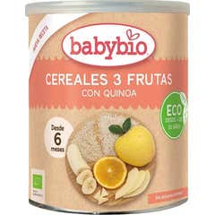 BabyBio Céréales 3 Fruits avec Quinoa 220g
