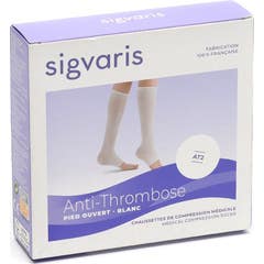 Sigvaris AT2 Chaussettes PO Blanc T5N 1 Paire