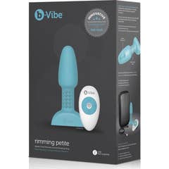 B-Vibe Rimming Remote Control Anal Plug Petite Teal 1ut