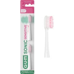 GUM Brosse à dents Sonic Sensitive Recharge 4111 2 Unités
