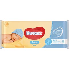 Huggies Nouvelles Lingettes Pure boîte de 56