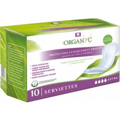 Organyc Protecteur d'Incontinence Extra 10uts