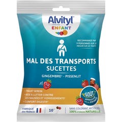 Alvityl Mal Des Transports 10 Sucettes