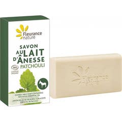 Fleurance Nature Pain de savon au lait d'ânesse et au patchouli 100g