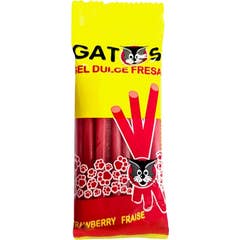 Saet Sweets Gatos Réglisse Fraise 80g