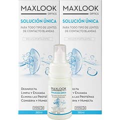 Maxlook Pack Solutions Uniques pour Lentilles Contact Souples