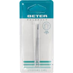 Beter pince à épiler crabe crabe crabe cire chrome 9,3cm 1ud