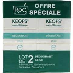 Keops Roc Déodorant en stick 2x40ml
