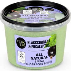 Organic Shop Sauna Sugar Scrub Blackcurrant & Eucalyptus 250 ml