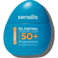 Sensilis Oil Control Toucher Sec SPF 50+ Teinte Medium 40 ml
